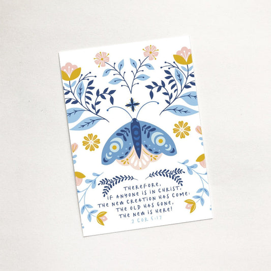New Creation (Moth) - Mini Card - Re-vived