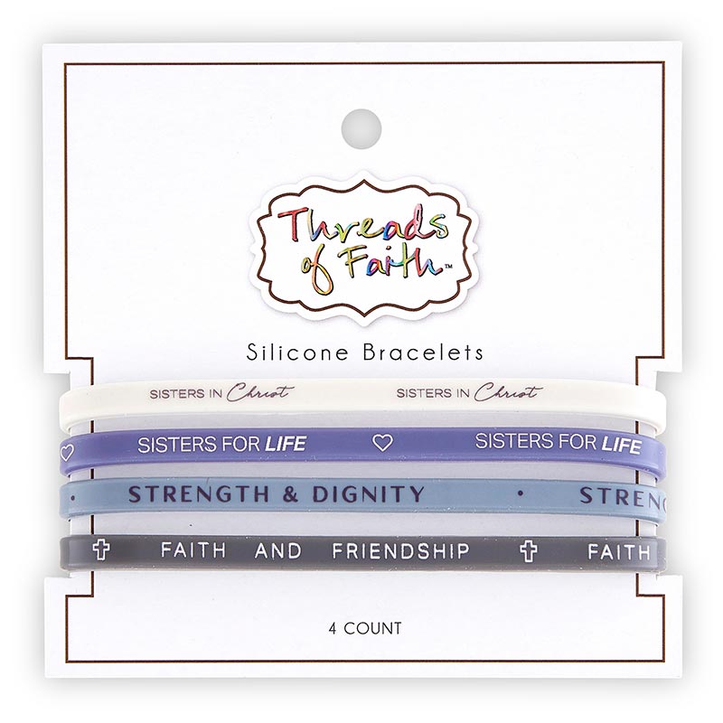 Silicone Bracelet - 4 Pack - Sisters In Christ