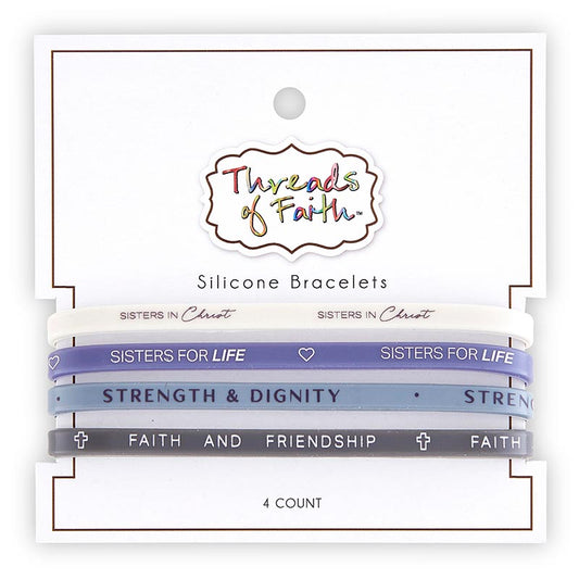 Silicone Bracelet - 4 Pack - Sisters In Christ