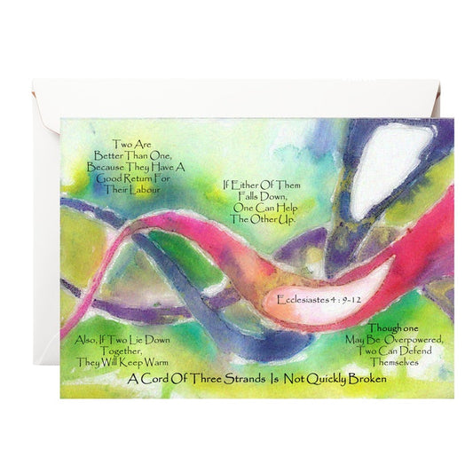 A Cord Of Three Strands (Ecclesiastes 4:12) Card - Re-vived