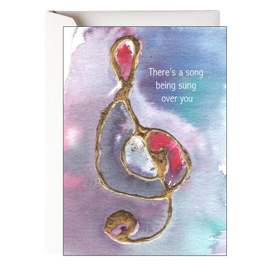 There's A Song Being Sung Over You Card - Re-vived