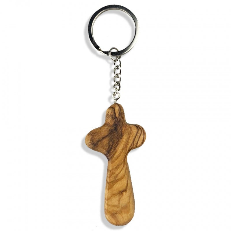 Olivewood Holding Cross Keyring - Re-vived