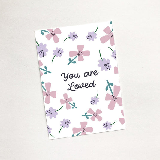 You are Loved (Petals) - Mini Card - Re-vived