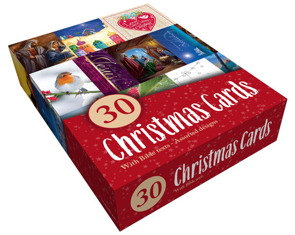 Bible Text Boxed Christmas Cards (Box of 30) - Re-vived