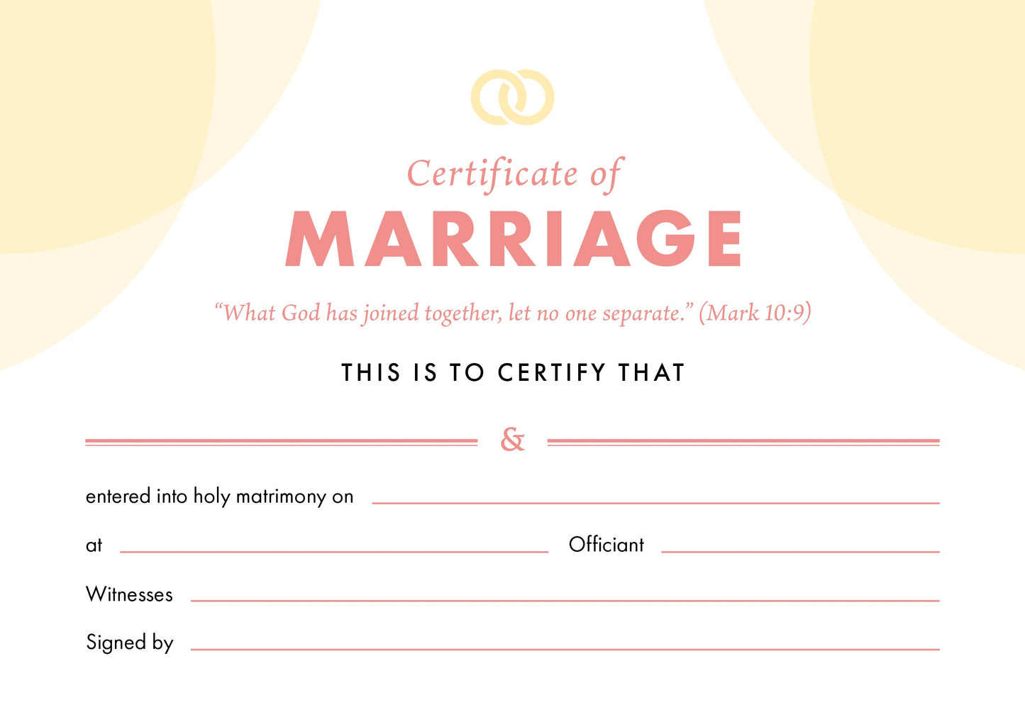 ETC Marriage Certificate A5 Landscape (pack of 10) - Re-vived