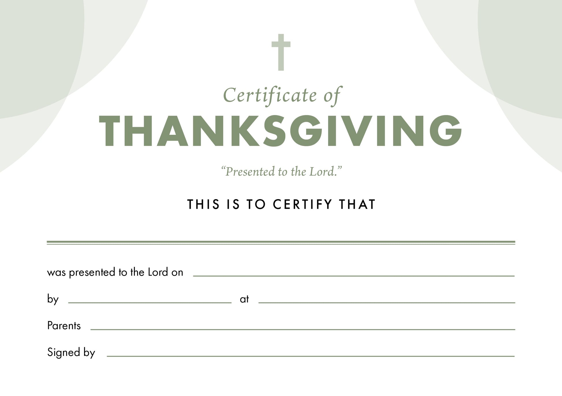 ETC Thanksgiving Certificate A5 Landscape (pack of 10) - Re-vived