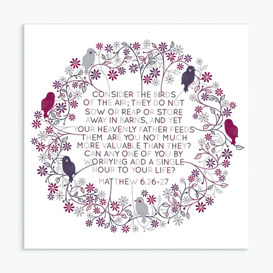 Consider The Birds Greeting Card - Re-vived