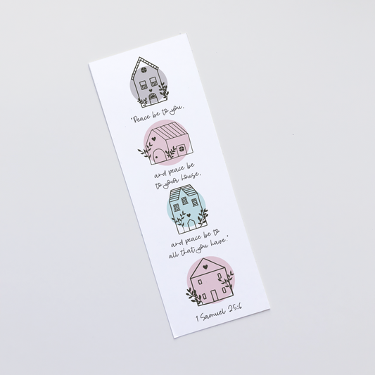 Peace Be To Your House (Scandi Home) Bookmark - Re-vived