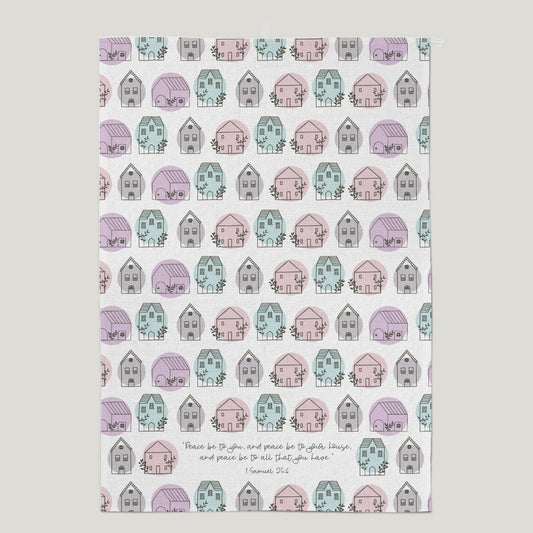 Peace To You and Peace To Your House Tea Towel - Re-vived