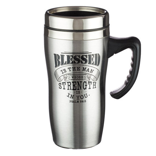 Blessed Stainless Steel Mug with Handle - Re-vived
