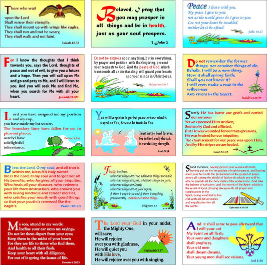 Scripture Memory Verse Cards (pack of 30) - Re-vived