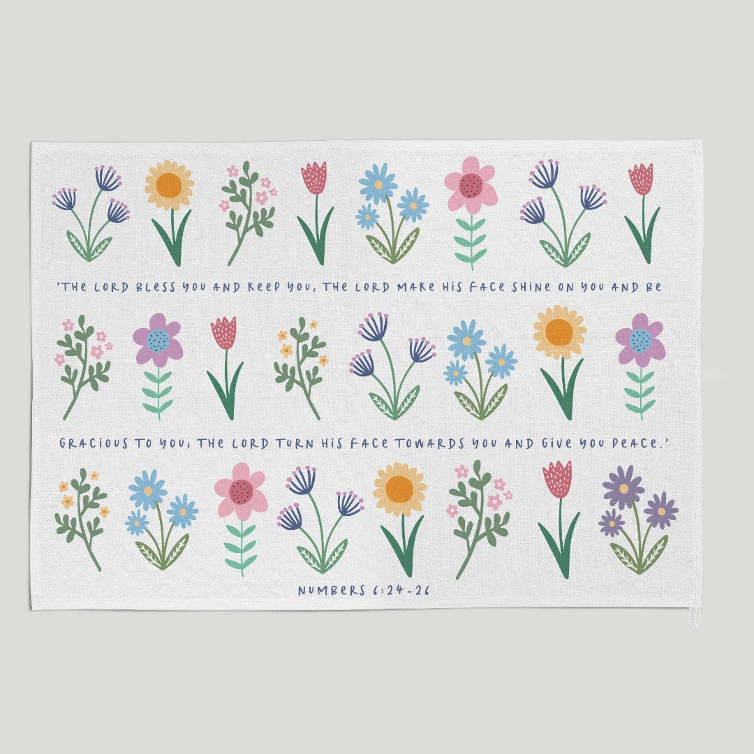 The Lord Bless You Tea Towel - Re-vived