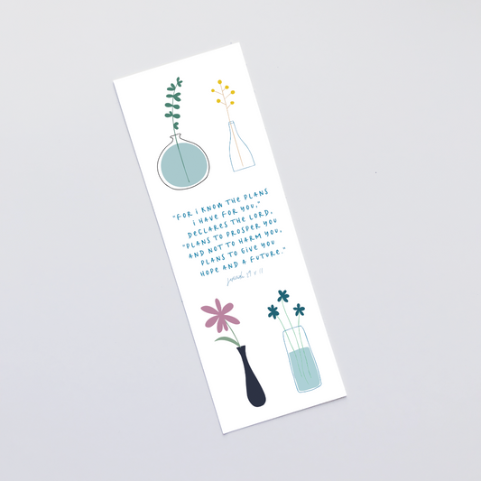 For I Know The Plans (Stems) Bookmark - Re-vived