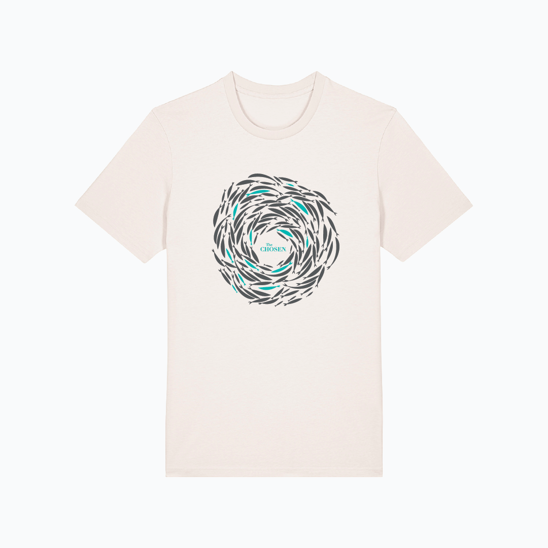 The Chosen - Against The Current - T-Shirt Vintage White (Orange Dot)