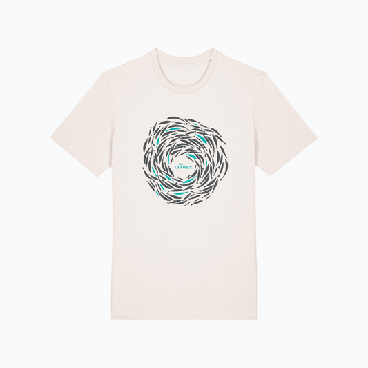 The Chosen - Against The Current - T-Shirt Vintage White (Orange Dot)