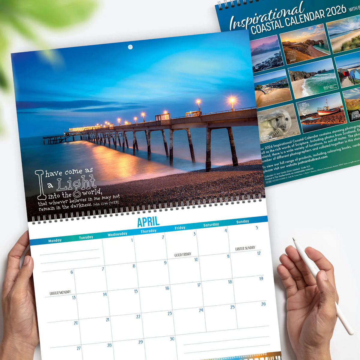 Inspirational Coastal Calendar 2026 - Re-vived