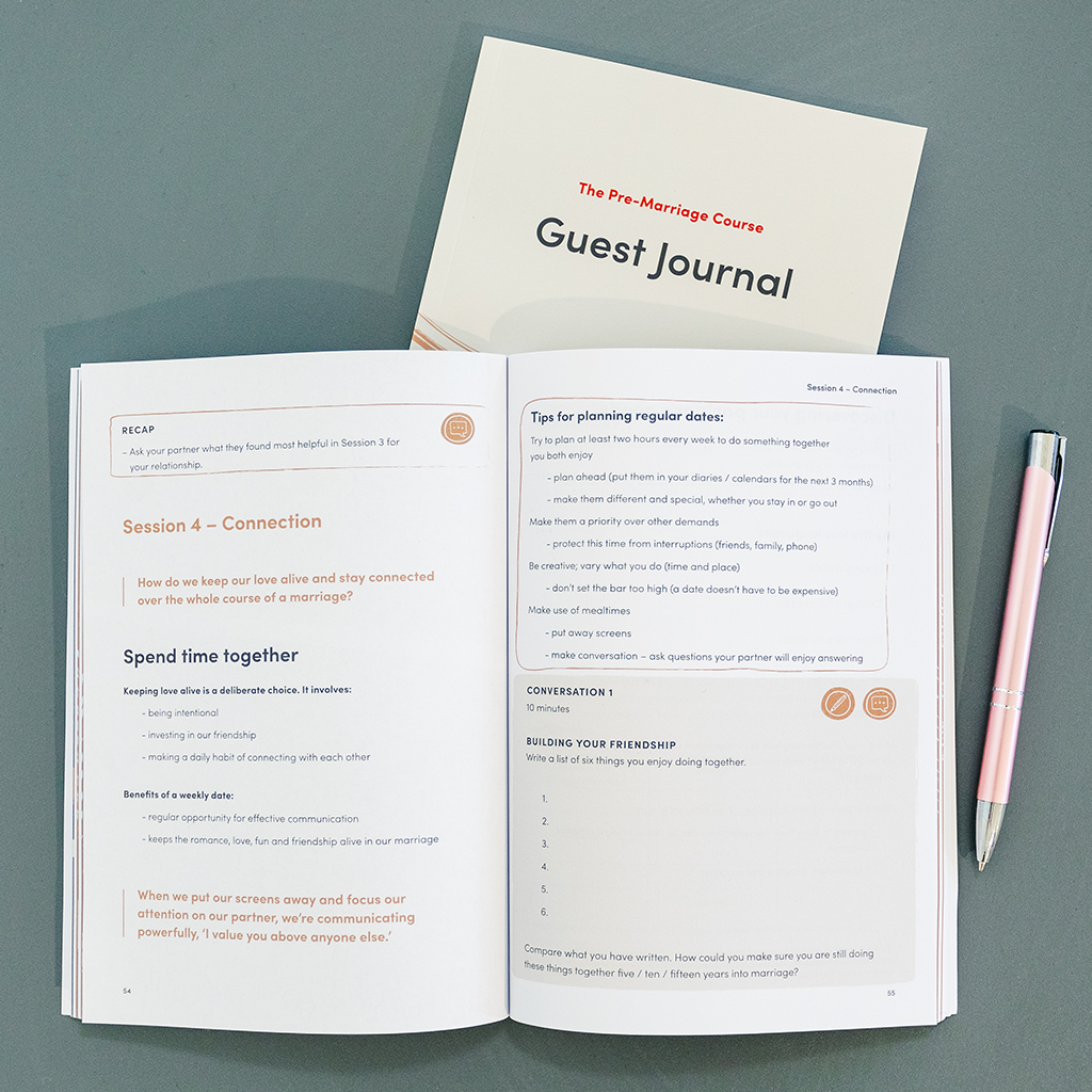 Pre-Marriage Course Guest Journal - Re-vived