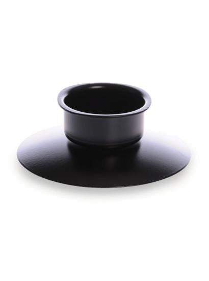 Black Metal Holder with Lipped 2" Socket - Re-vived