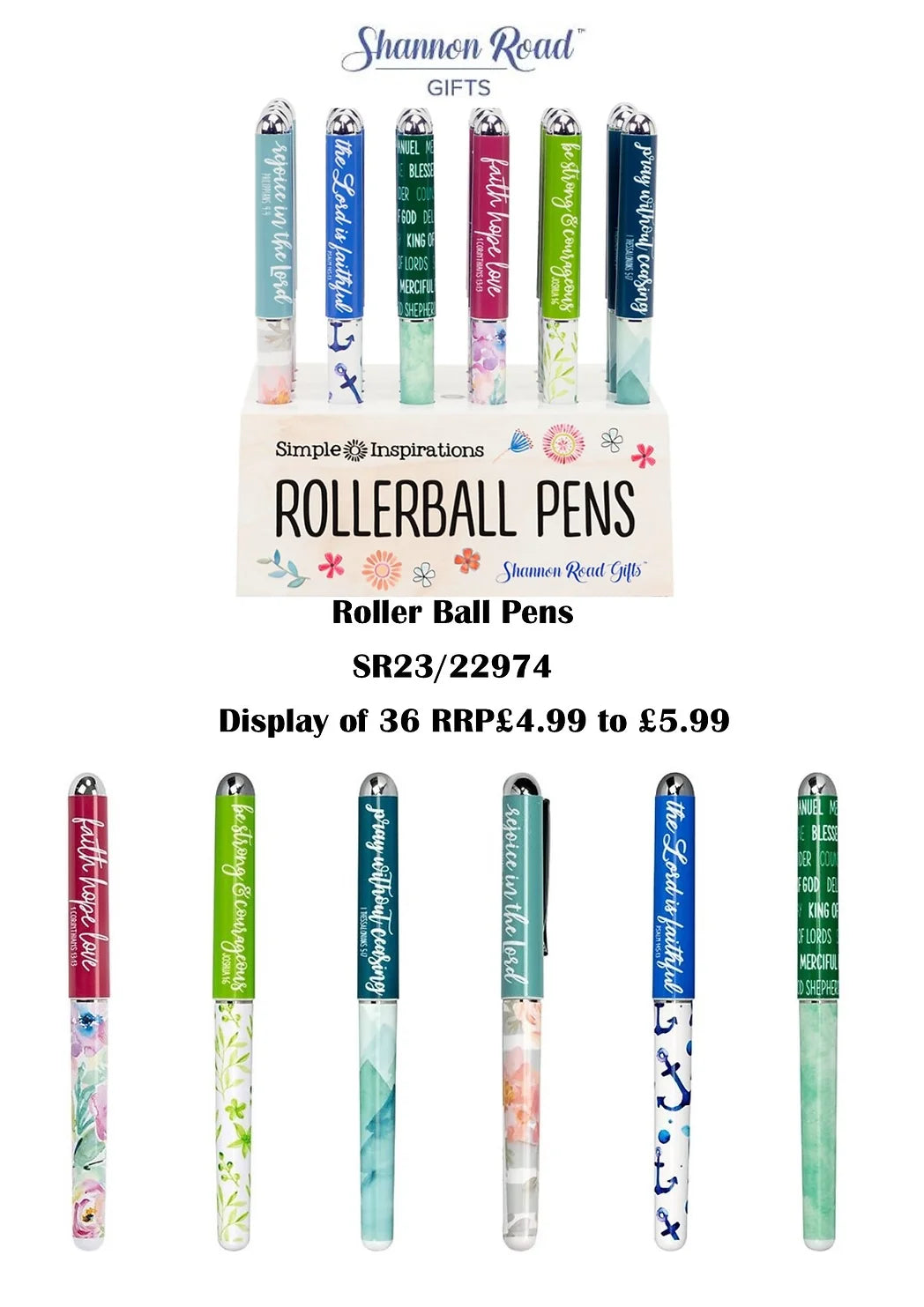 Rollerball Pen - Be Strong & Courageous