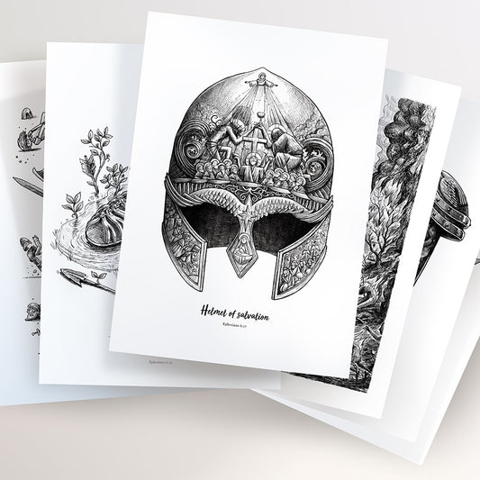 Living & Powerful A4 Print