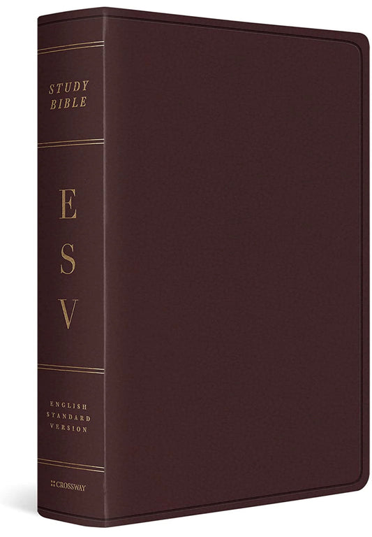 ESV Study Bible, Large Print, Burgundy - Re-vived