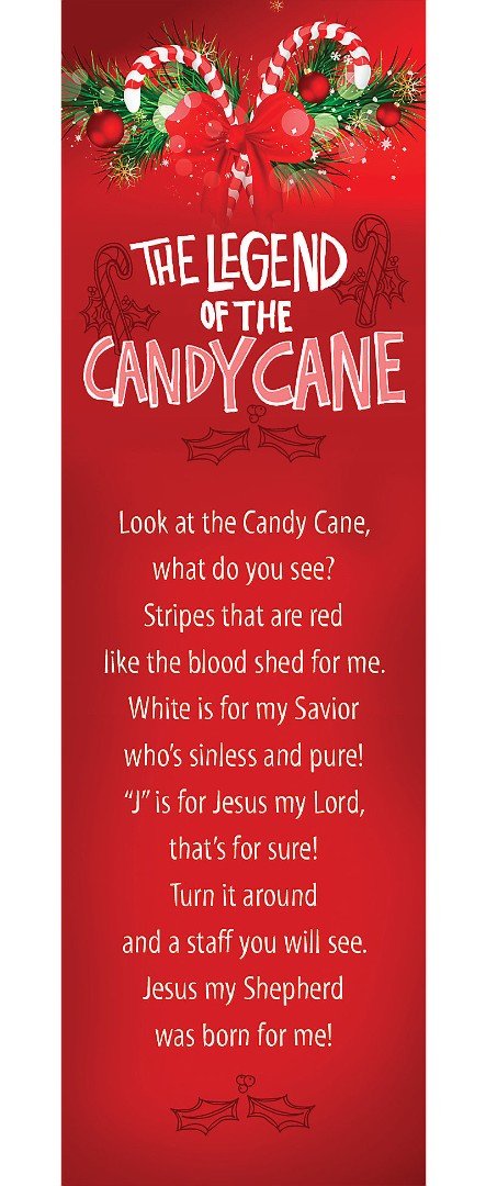 Legend Of The Candy Cane Bookmark (Pack of 25)
