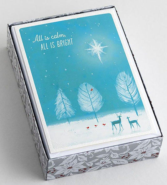 All is Calm Boxed Christmas Cards (Box of 18)