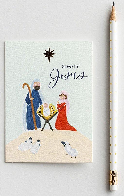 Manger Boxed Christmas Cards (Box of 18)