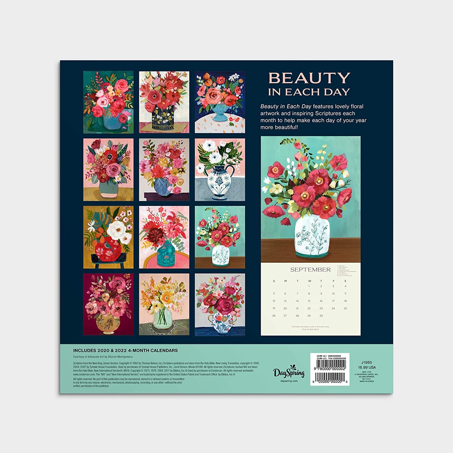 2021 Calendar: Beauty In Each Day