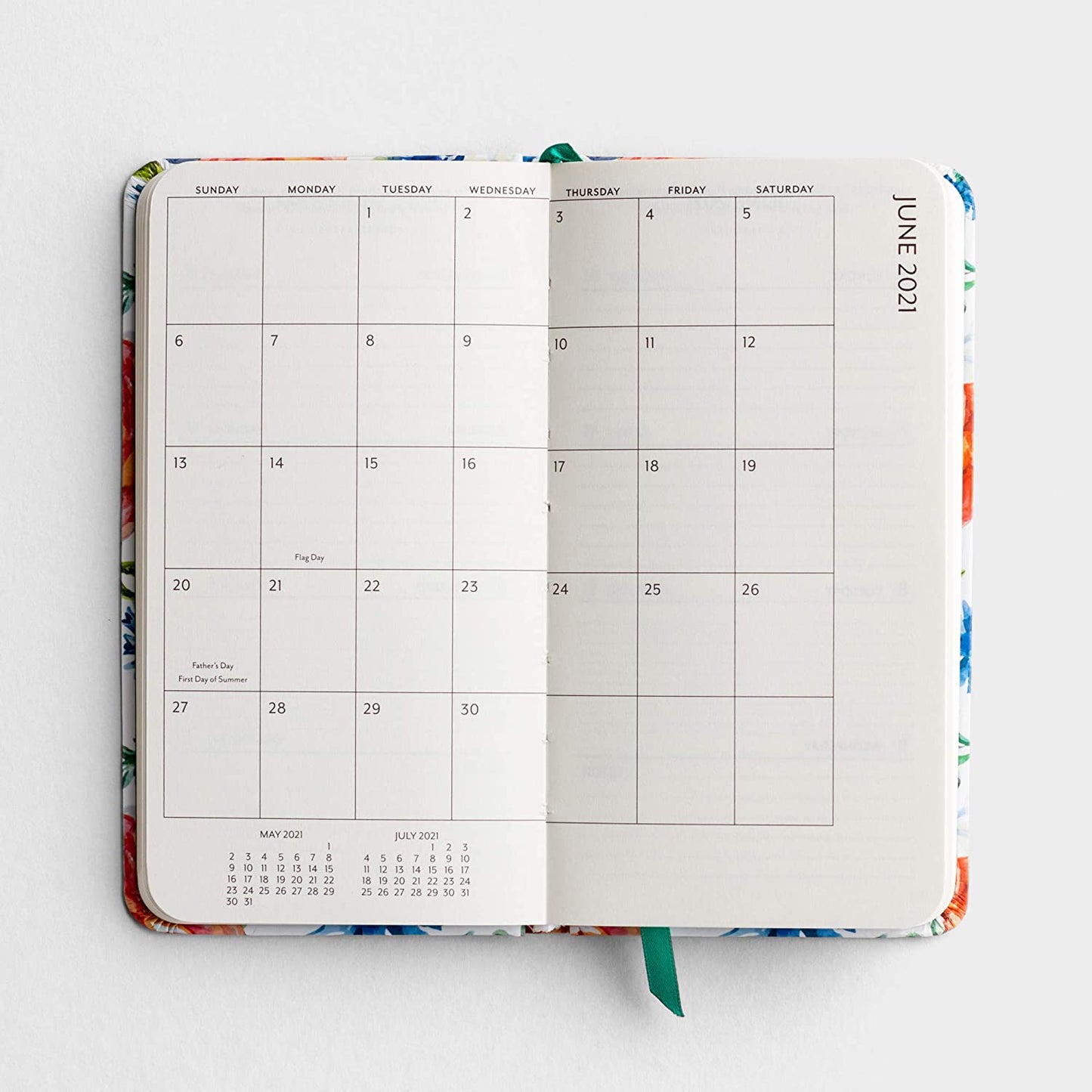 2021 Floral Premium Pocket Planner