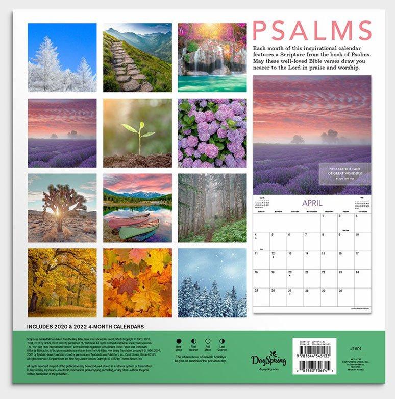 2021 Mini Wall Calendar: Psalms