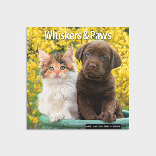2021 Mini Calendar: Whiskers & Paws