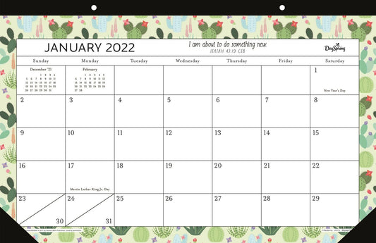 2022 Desk Pad: Succulents
