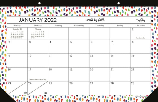 2022 Desk Pad: Brushstrokes