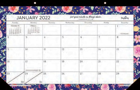 2022 Desk Pad: Watercolor Floral
