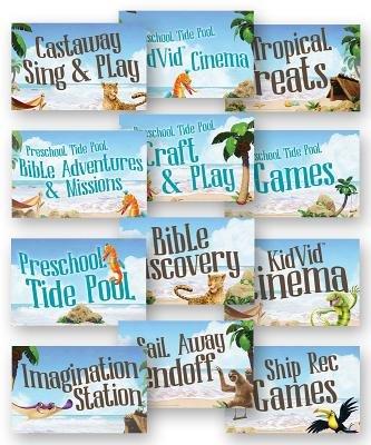 VBS Station Signs (Pack of 12)