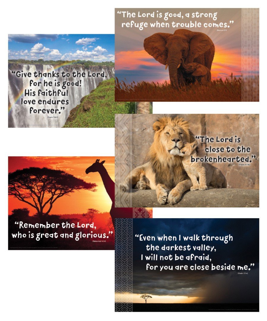 Bible Verse Posters (Set of 5)