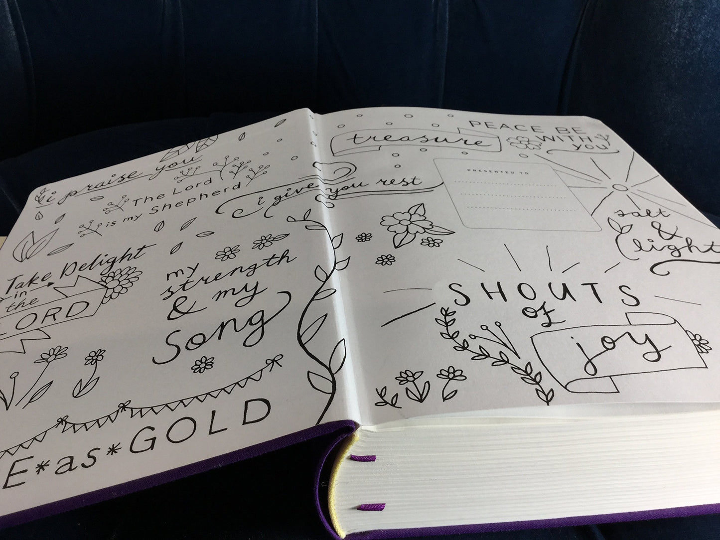 NIV Purple Single-Column Journalling Bible