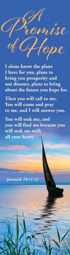 Promise of Hope Yacht Bookmark (Pack of 10)