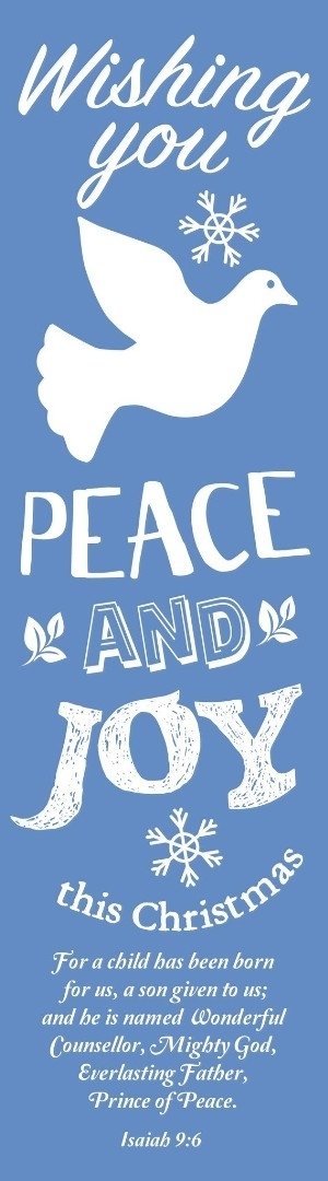 Wishing You Peace Bookmark (Pack of 10)