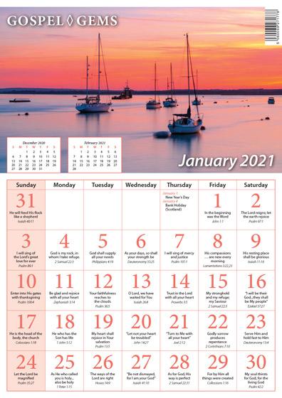 Gospel Gems Calendar 2021