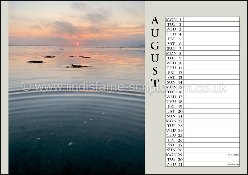 2022 Holy Island Moments Calendar