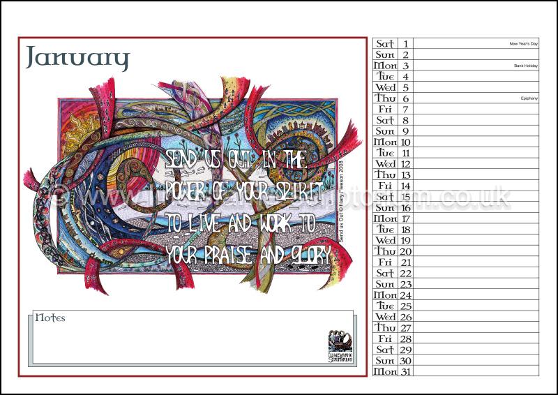 2022 Lindisfarne Scriptorium Art Calendar