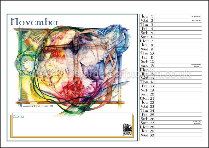 2022 Lindisfarne Scriptorium Art Calendar