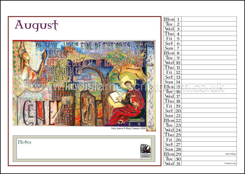 2022 Lindisfarne Scriptorium Art Calendar