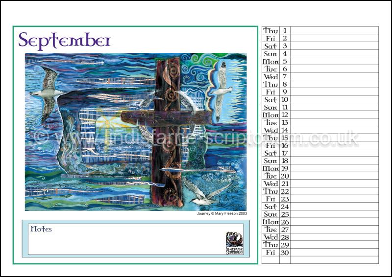 2022 Lindisfarne Scriptorium Art Calendar