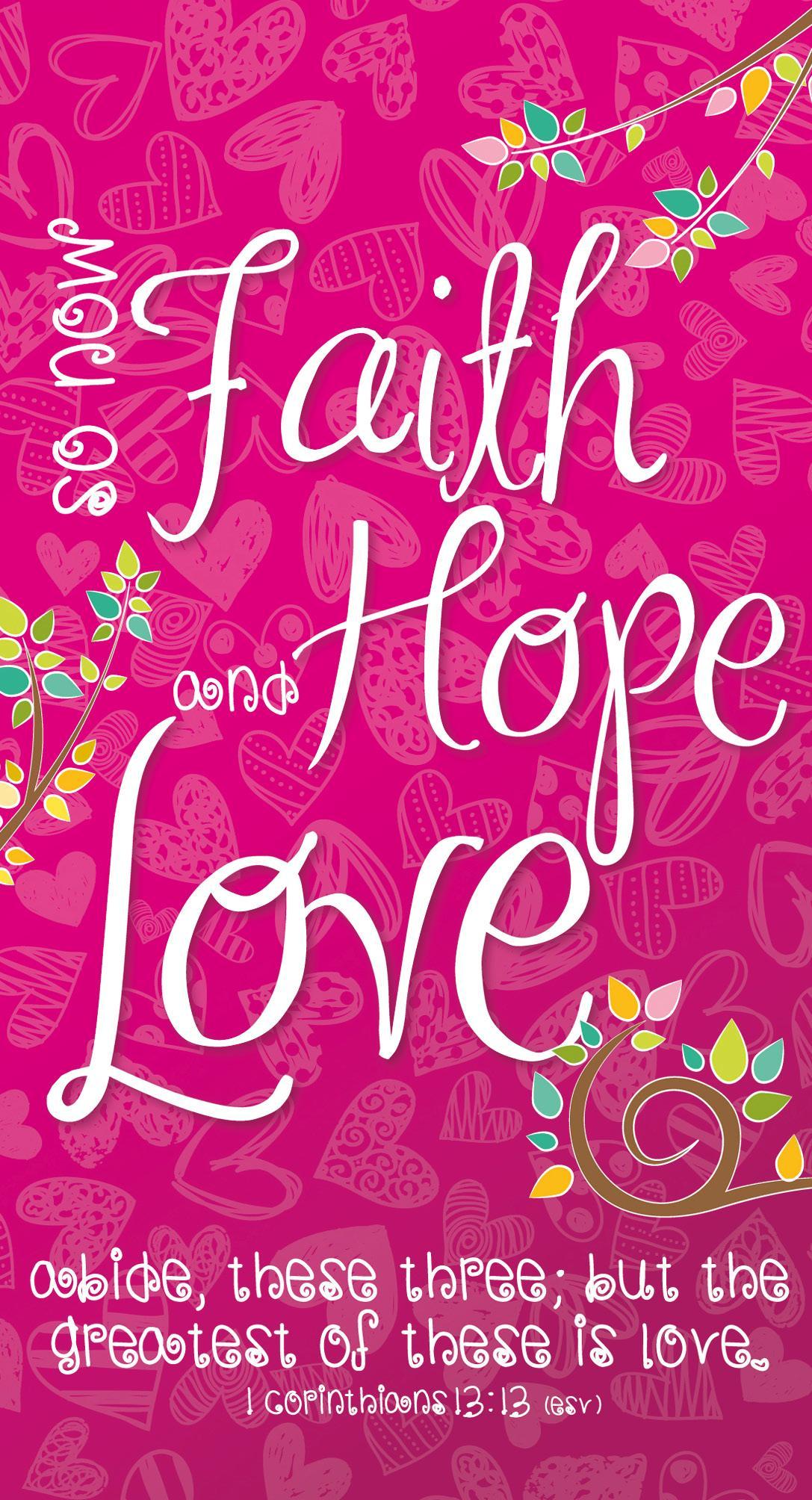 Faith, Hope, Love Jotter Notepad