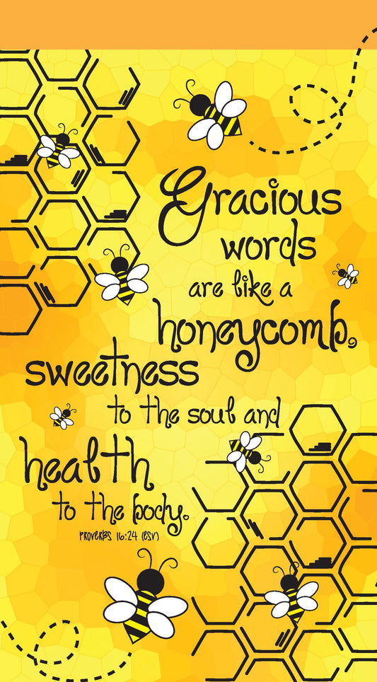 Gracious words like honeycomb jotter notepad