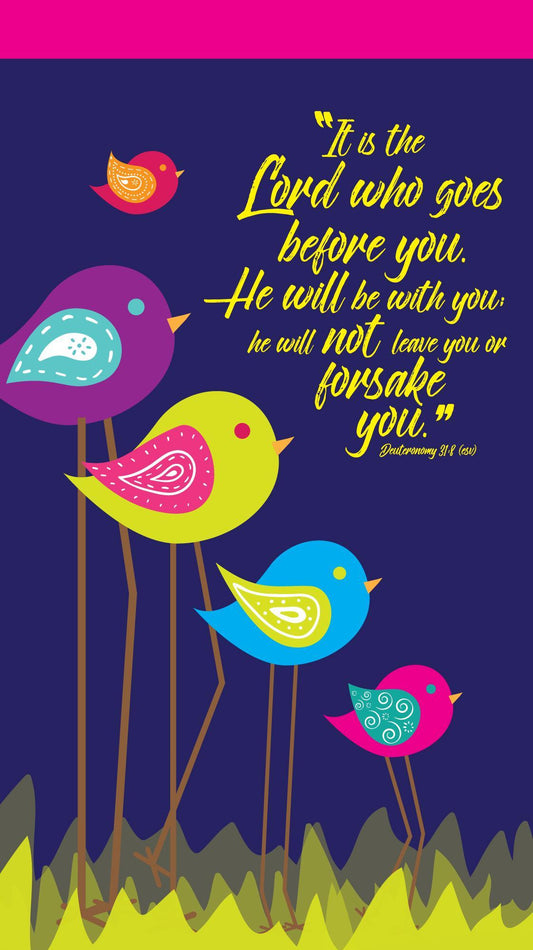 The Lord goes before you jotter notepad