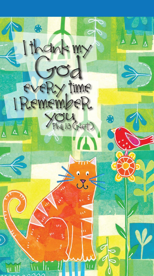 I thank my God for you jotter notepad